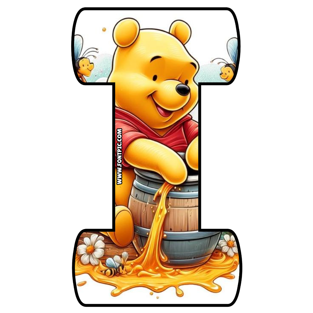 Winnie The Pooh Letter I