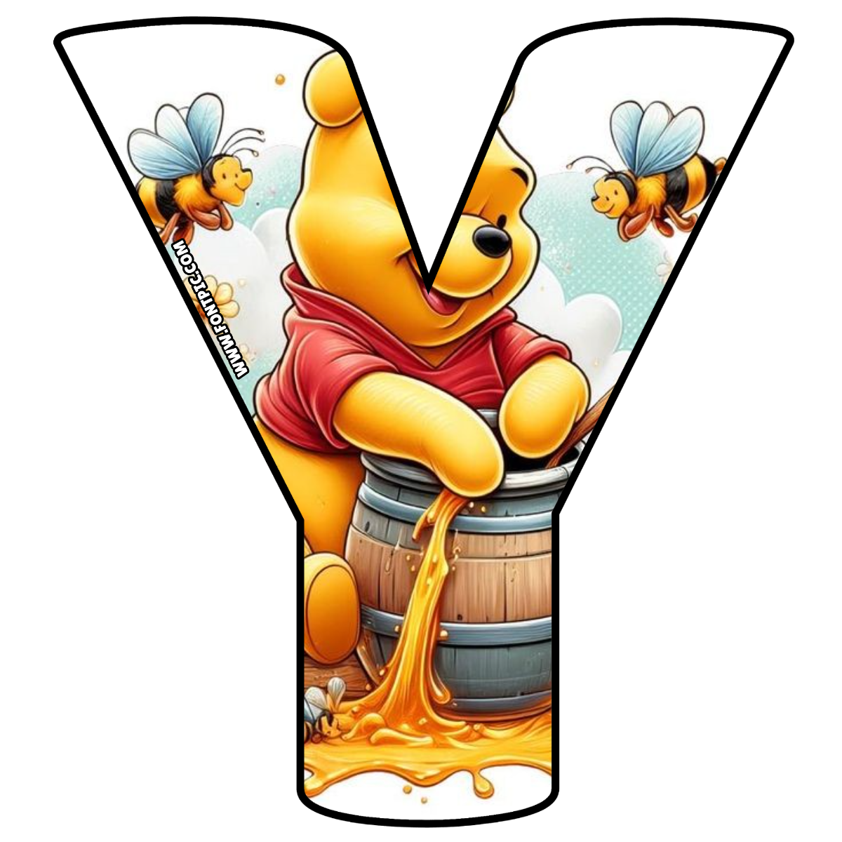 Winnie The Pooh Letter Y