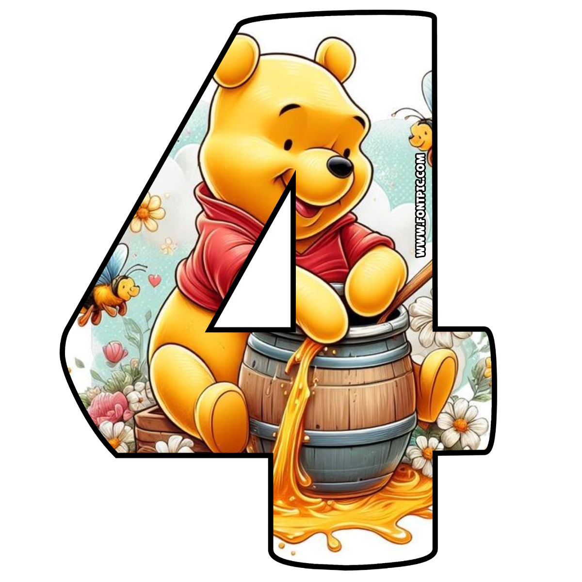 Winnie The Pooh Number 4