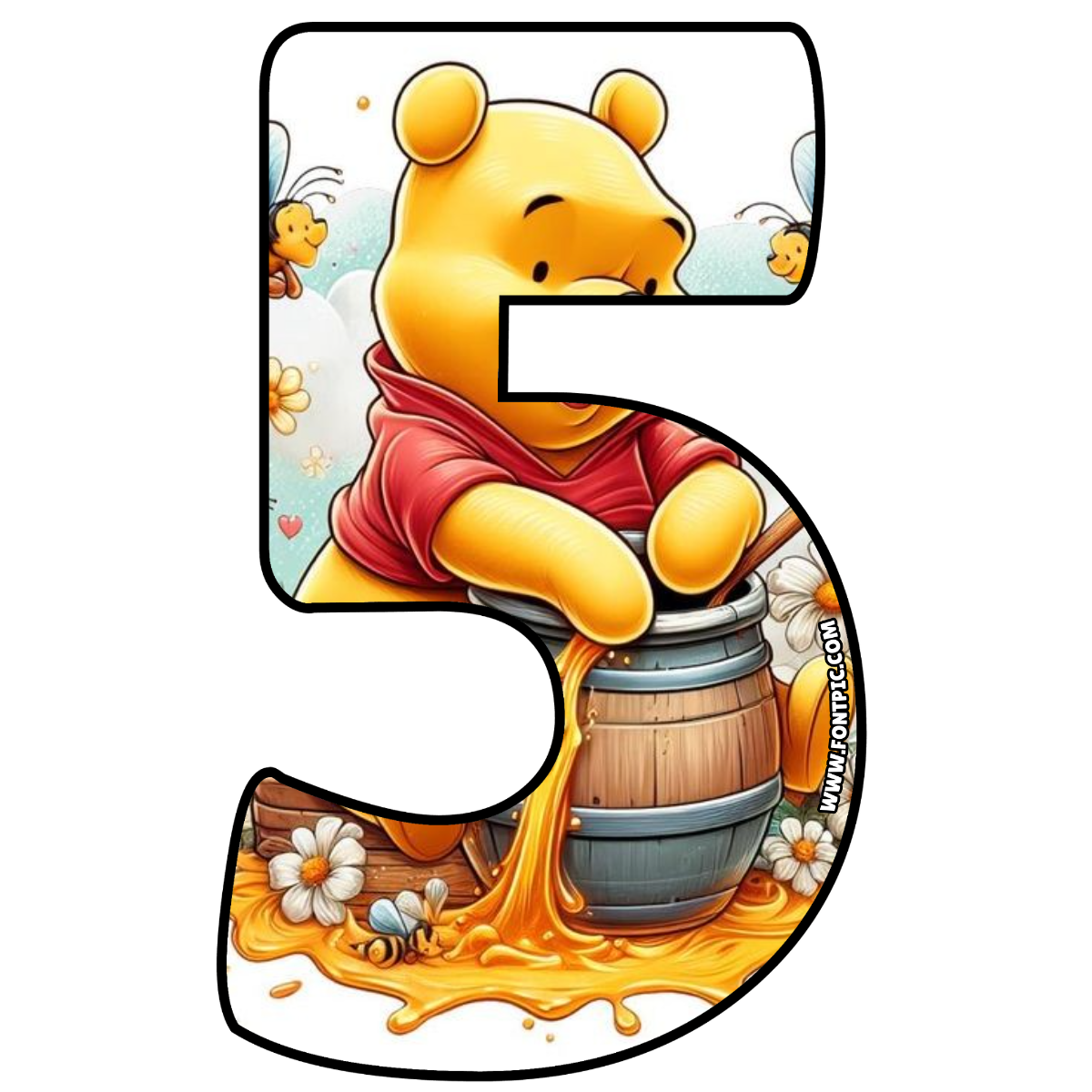 Winnie The Pooh Number 5