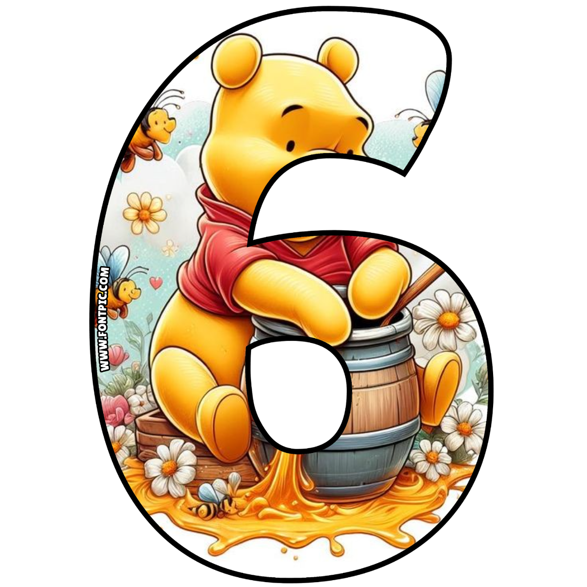 Winnie The Pooh Number 6