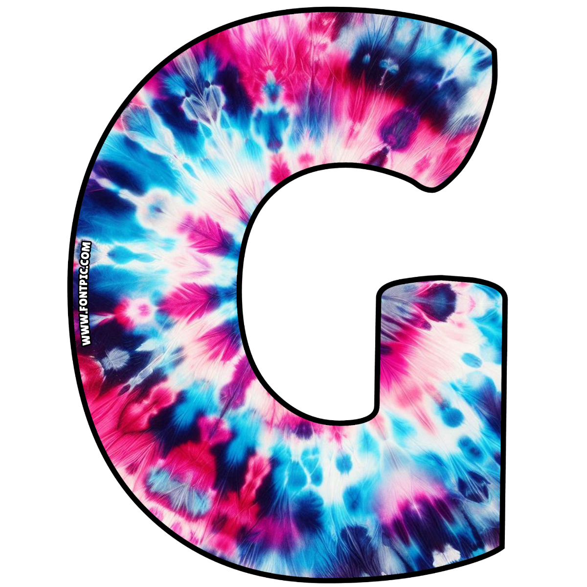 Tie Dye Letter G