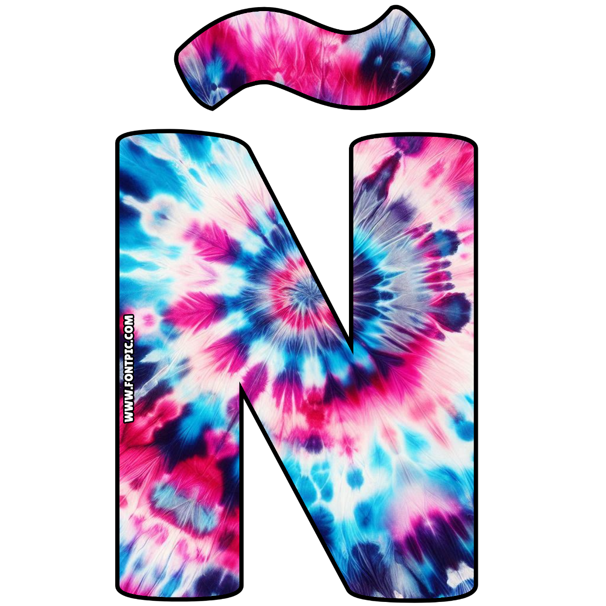 Tie Dye Letter Ñ