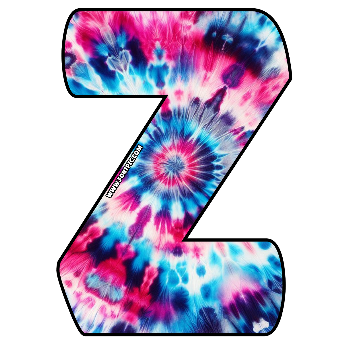 Tie Dye Letter Z