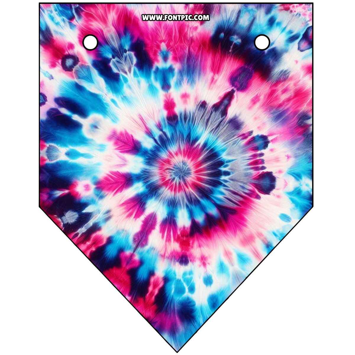 Tie Dye Pennants