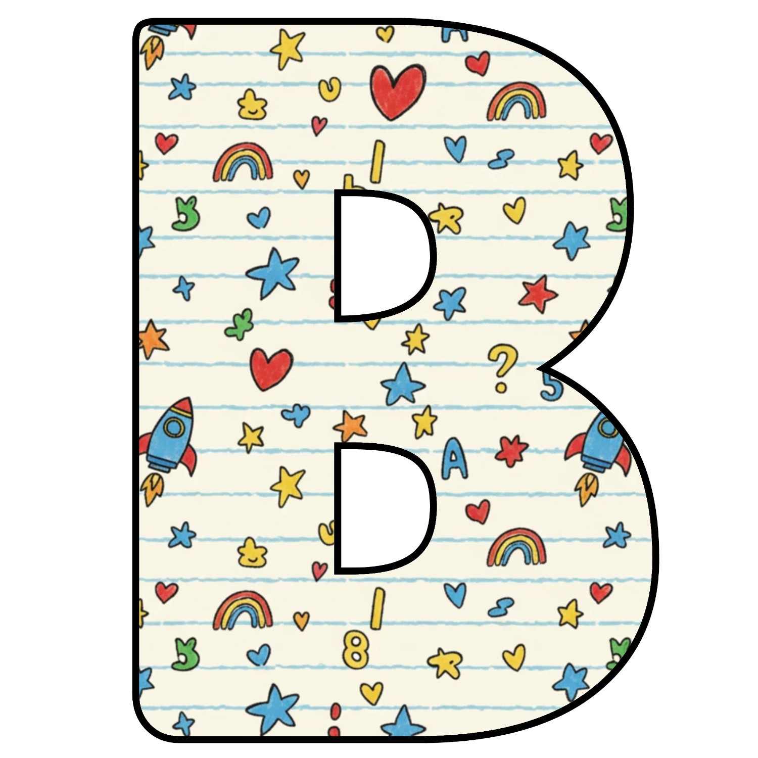 Abecedario de letras de Escolar para imprimir