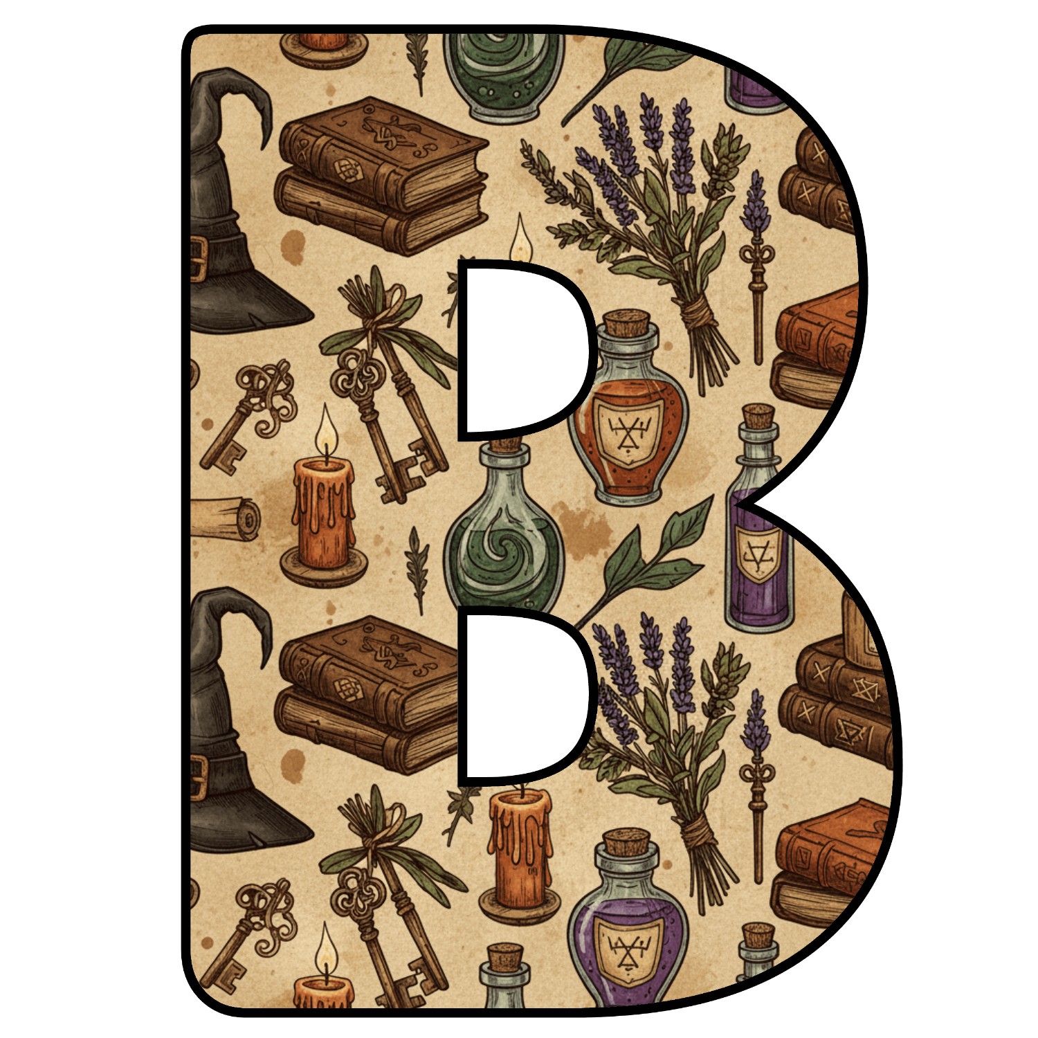 Abecedario de letras de Halloween para imprimir