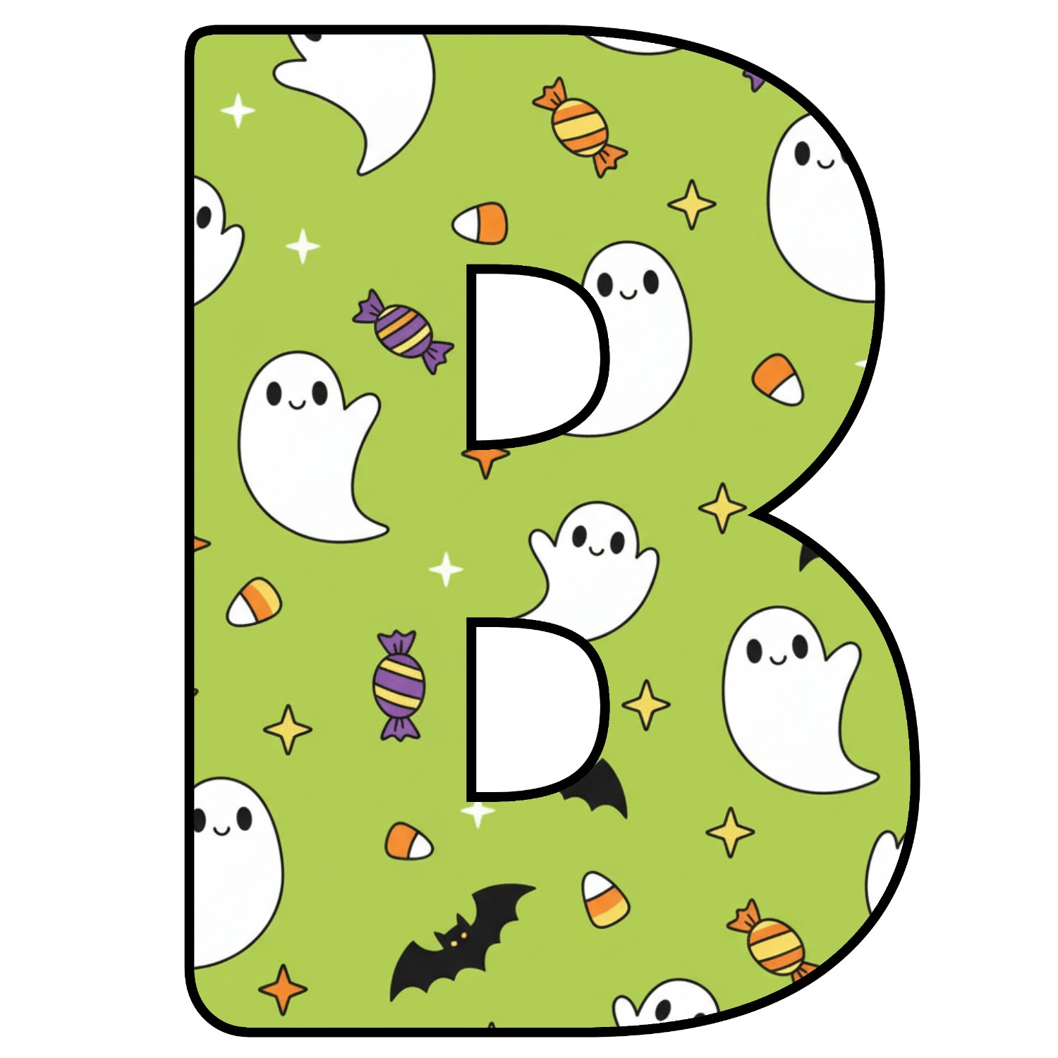 Abecedario de letras de Halloween para imprimir