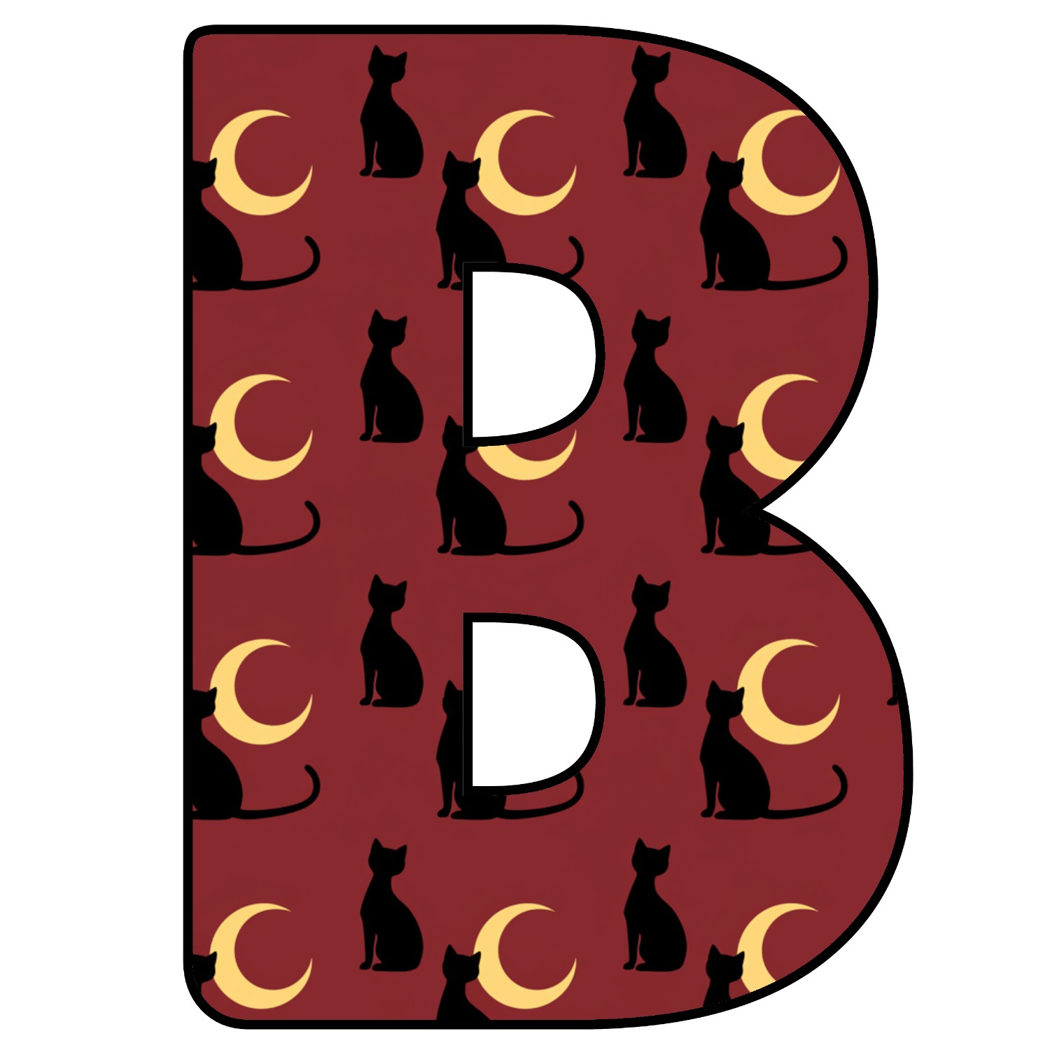 Abecedario de letras de Halloween para imprimir