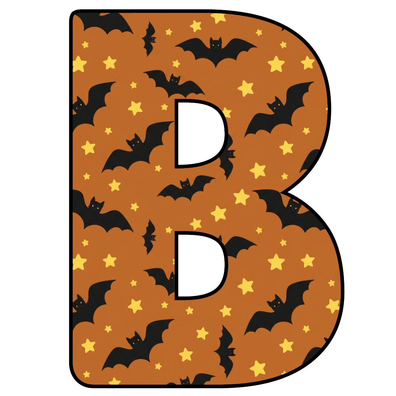 Abecedario de letras de Halloween para imprimir