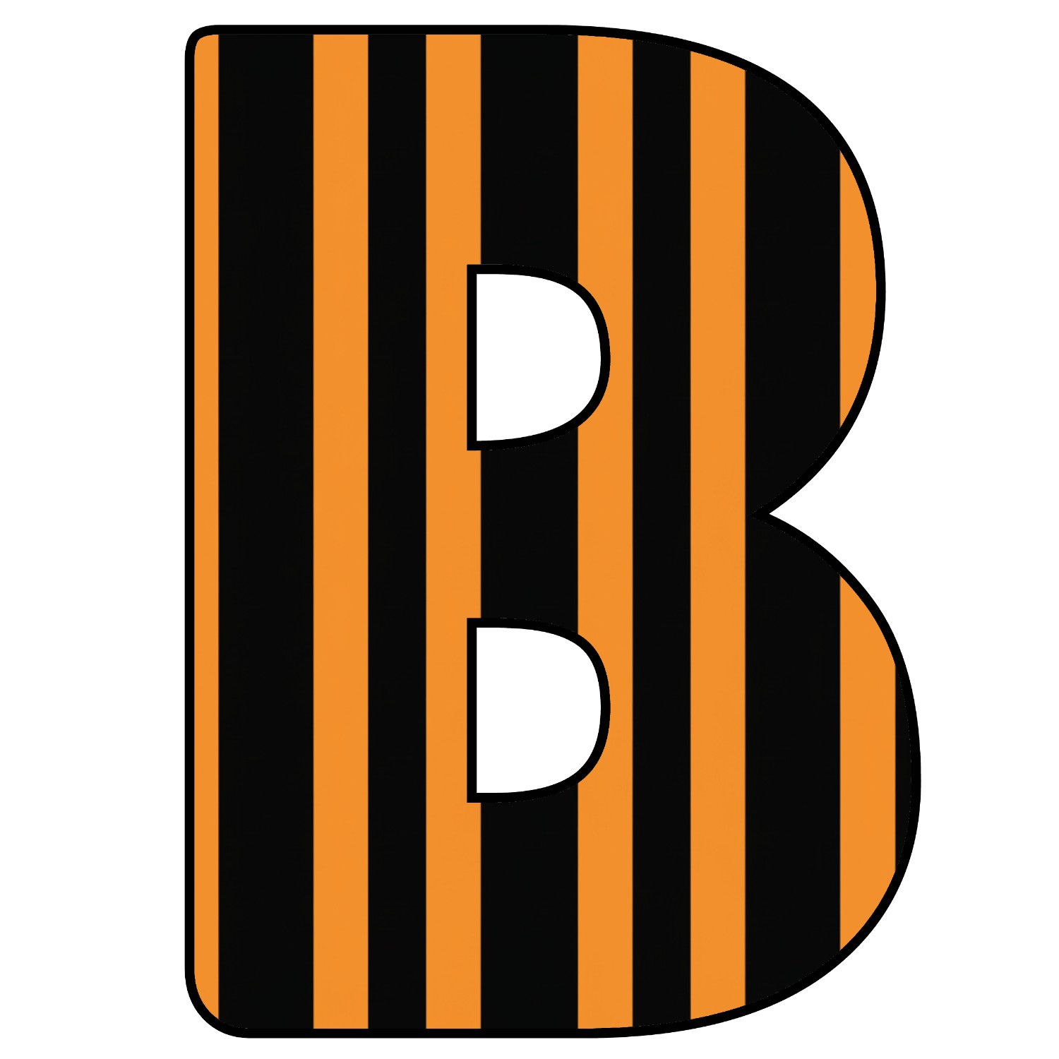 Abecedario de letras de Halloween para imprimir