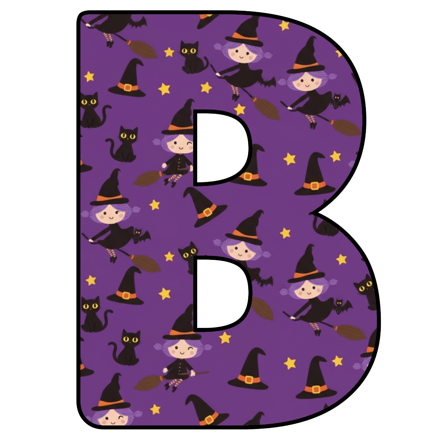 Abecedario de letras de Halloween para imprimir