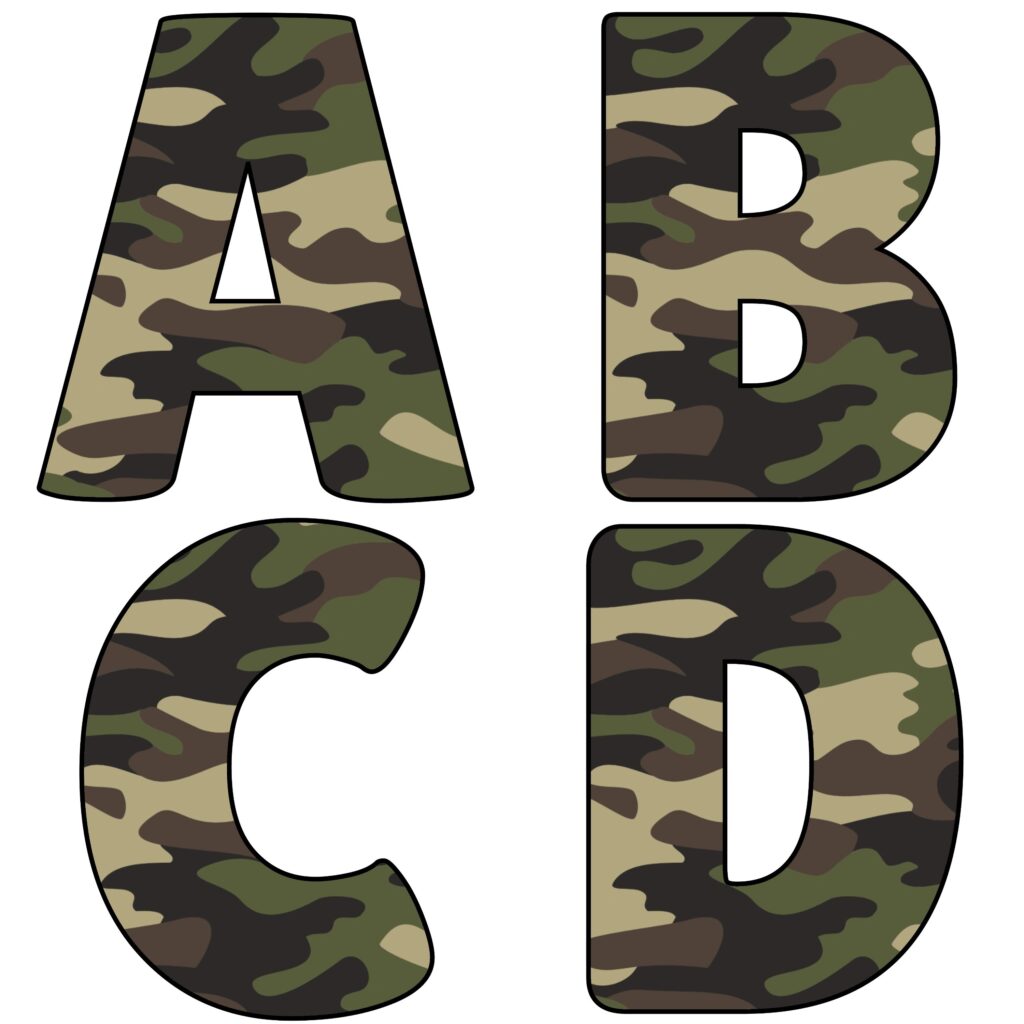 Alfabetos de Camouflage