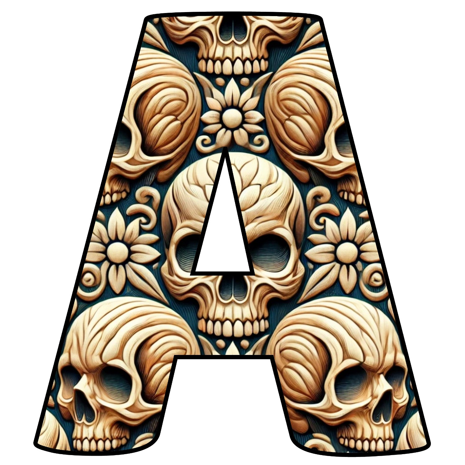 Letras de Calaveras para imprimir