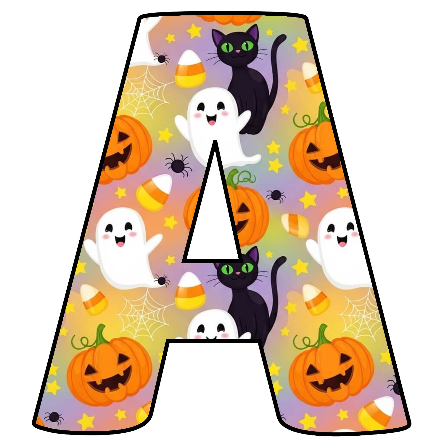 Letras de Halloween para imprimir