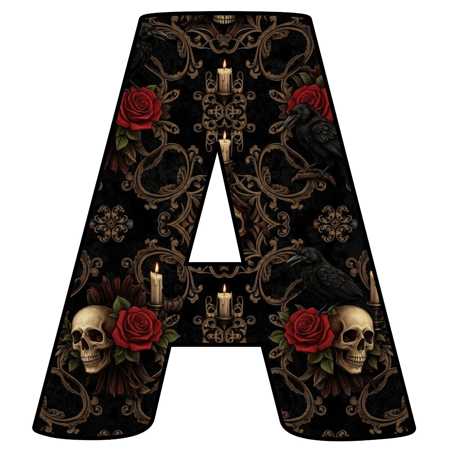 Letras de Halloween para imprimir