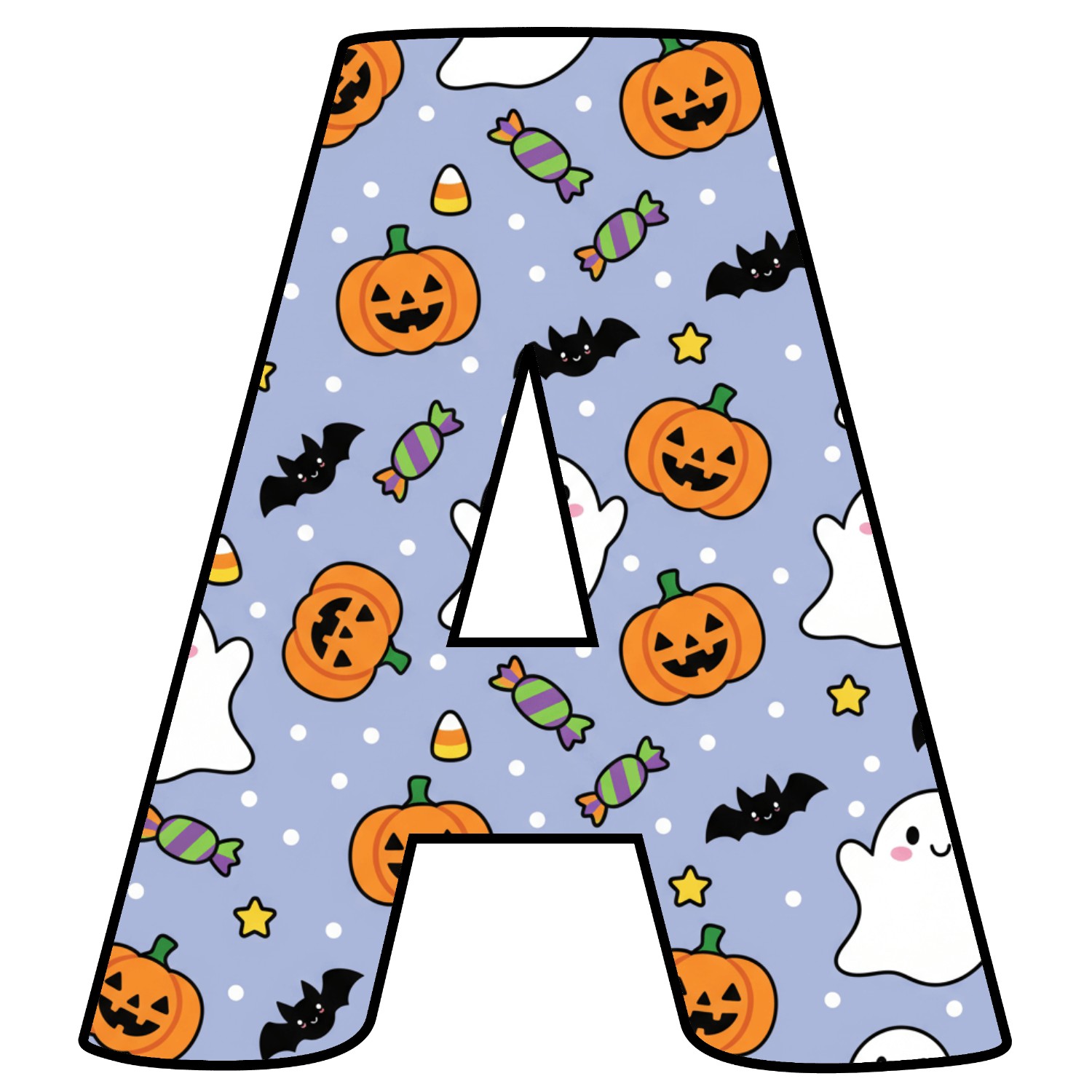 Letras de Halloween para imprimir
