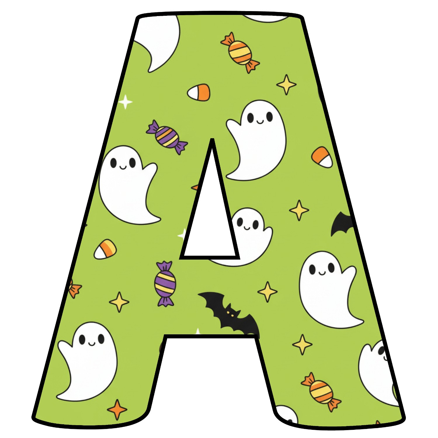 Letras de Halloween para imprimir