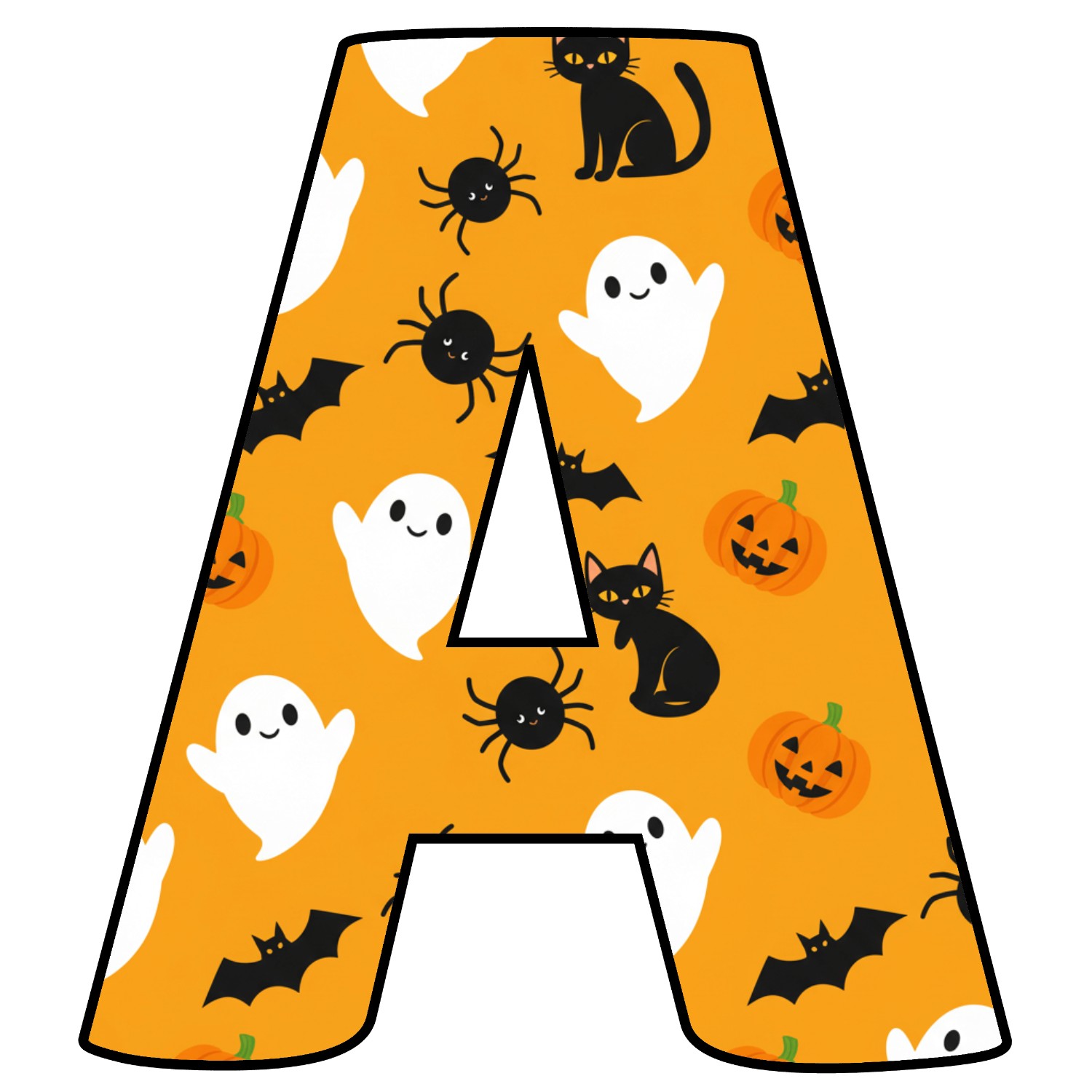Letras de Halloween para imprimir