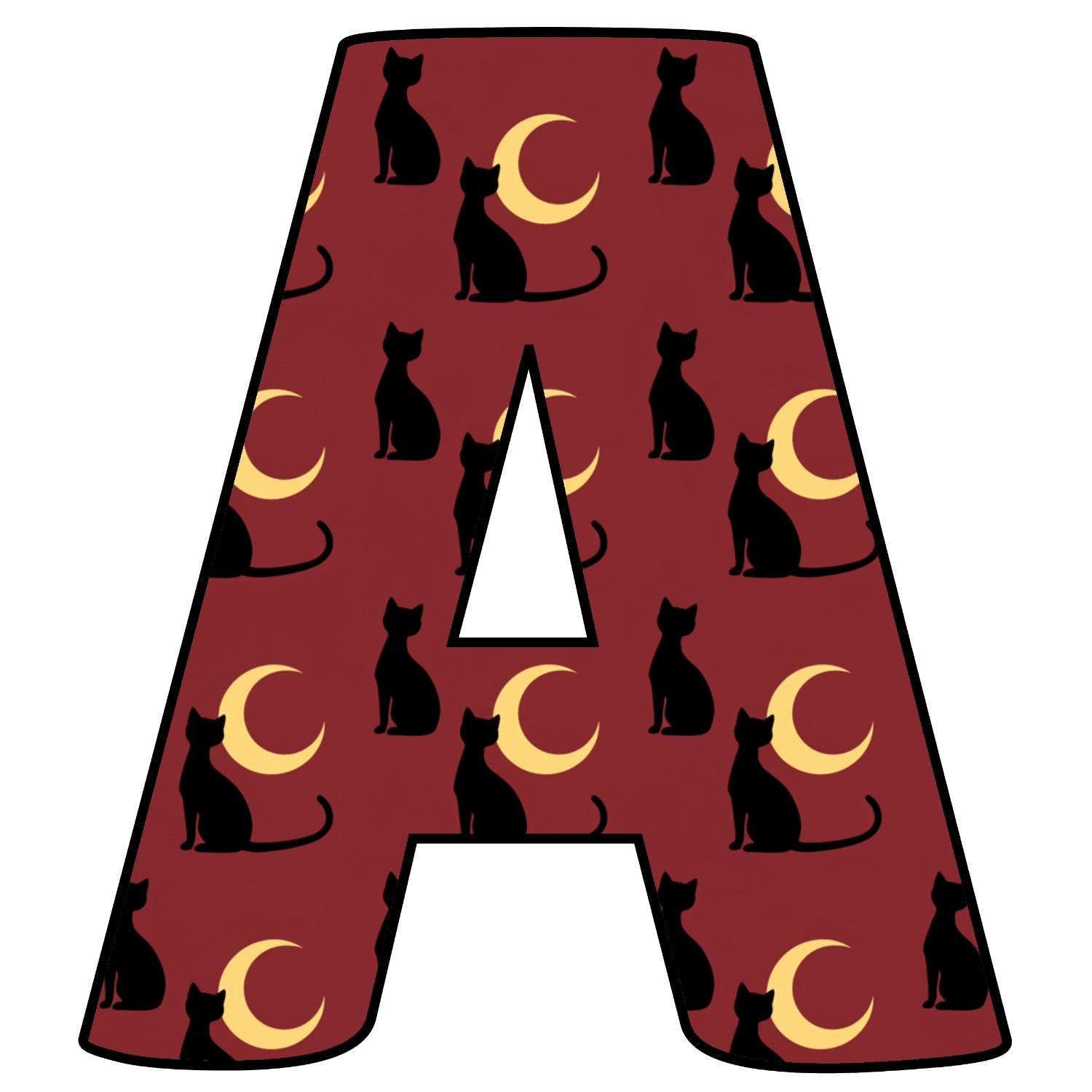Letras de Halloween para imprimir
