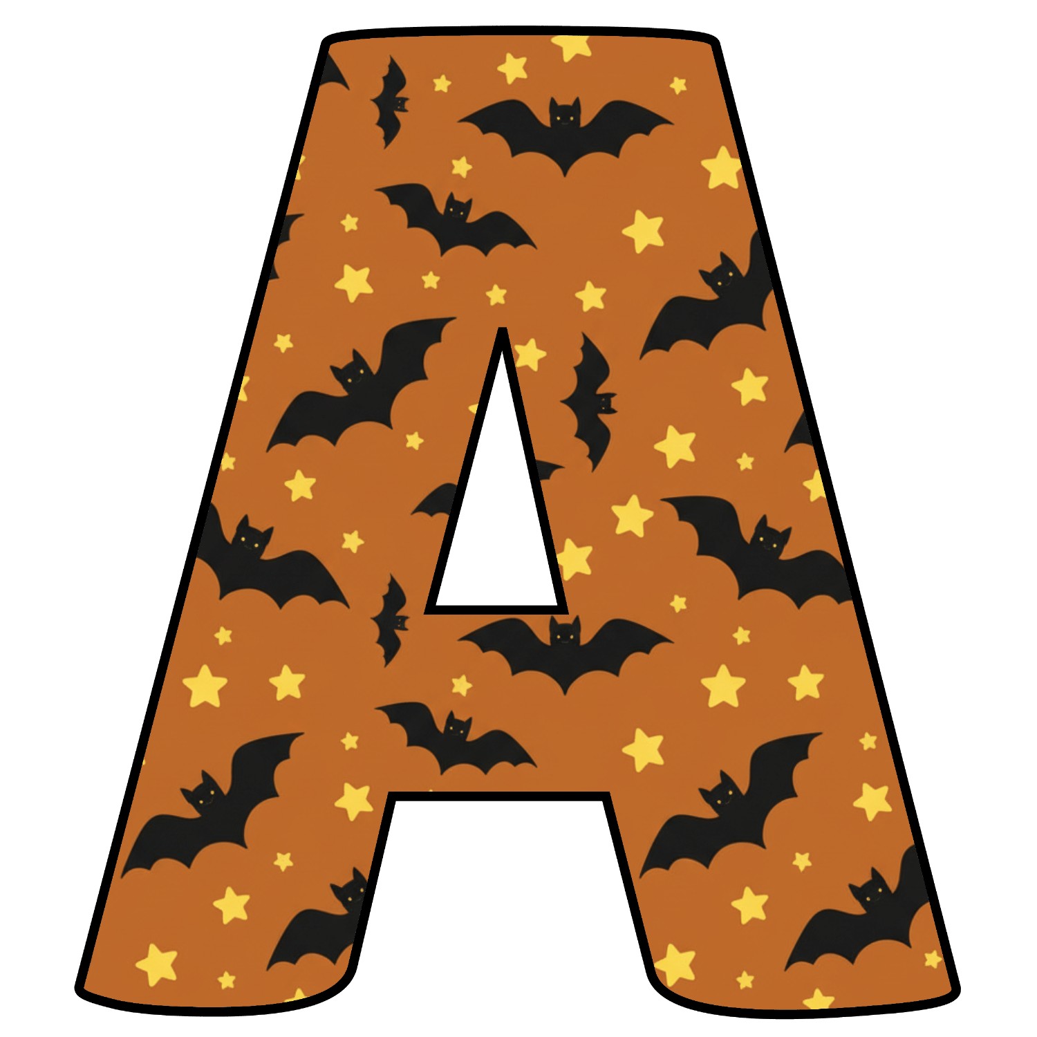 Letras de Halloween para imprimir