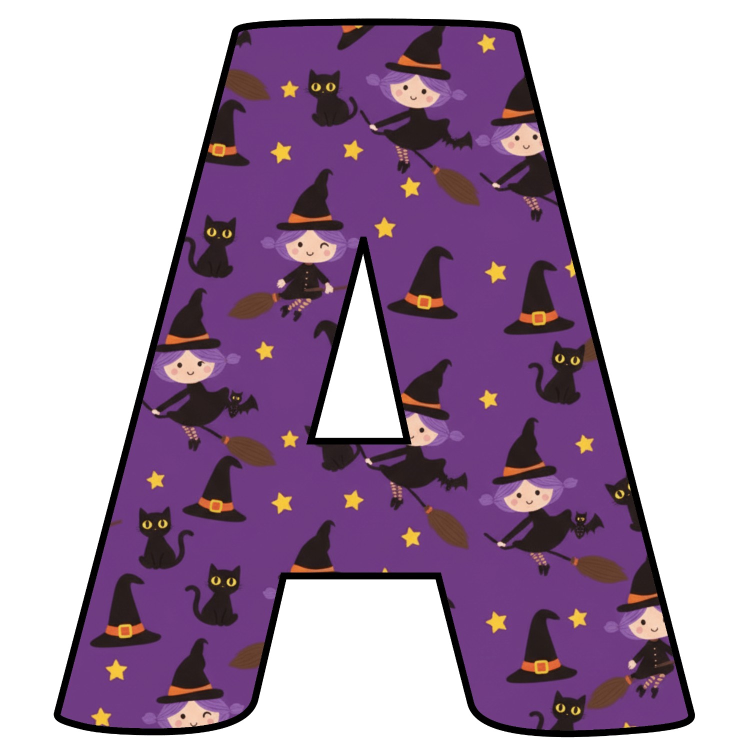 Letras de Halloween para imprimir