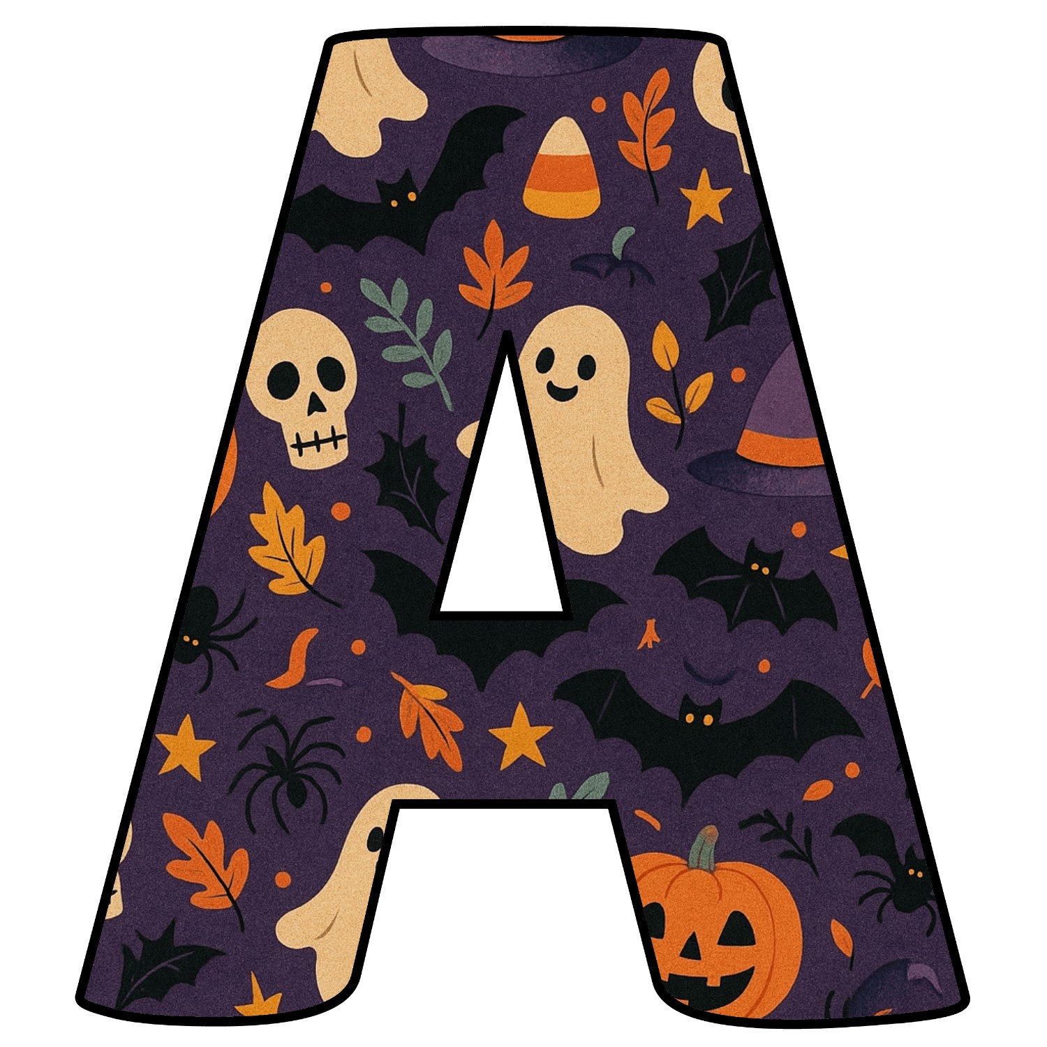 Letras de Halloween para imprimir