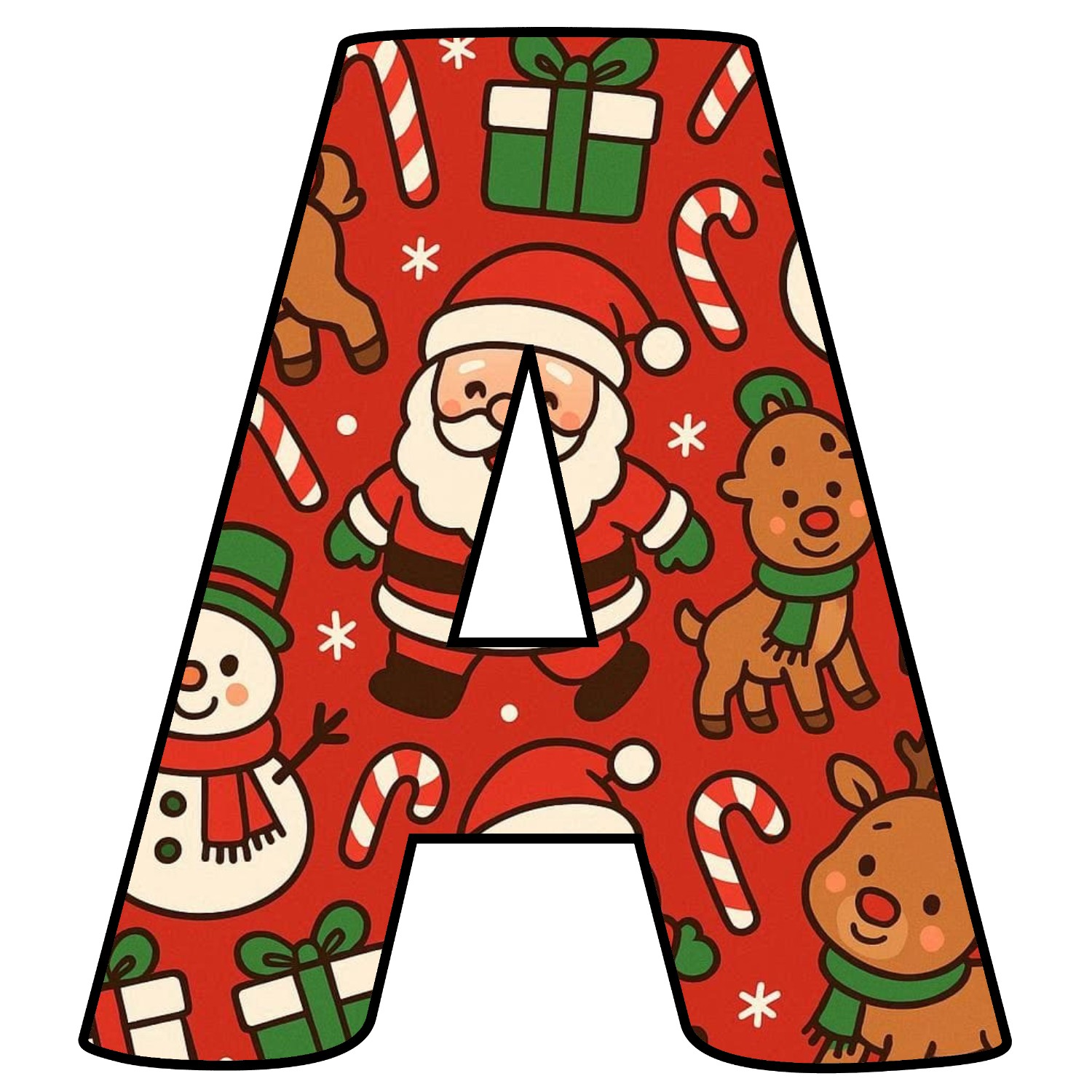 Letras de Navidad para imprimir