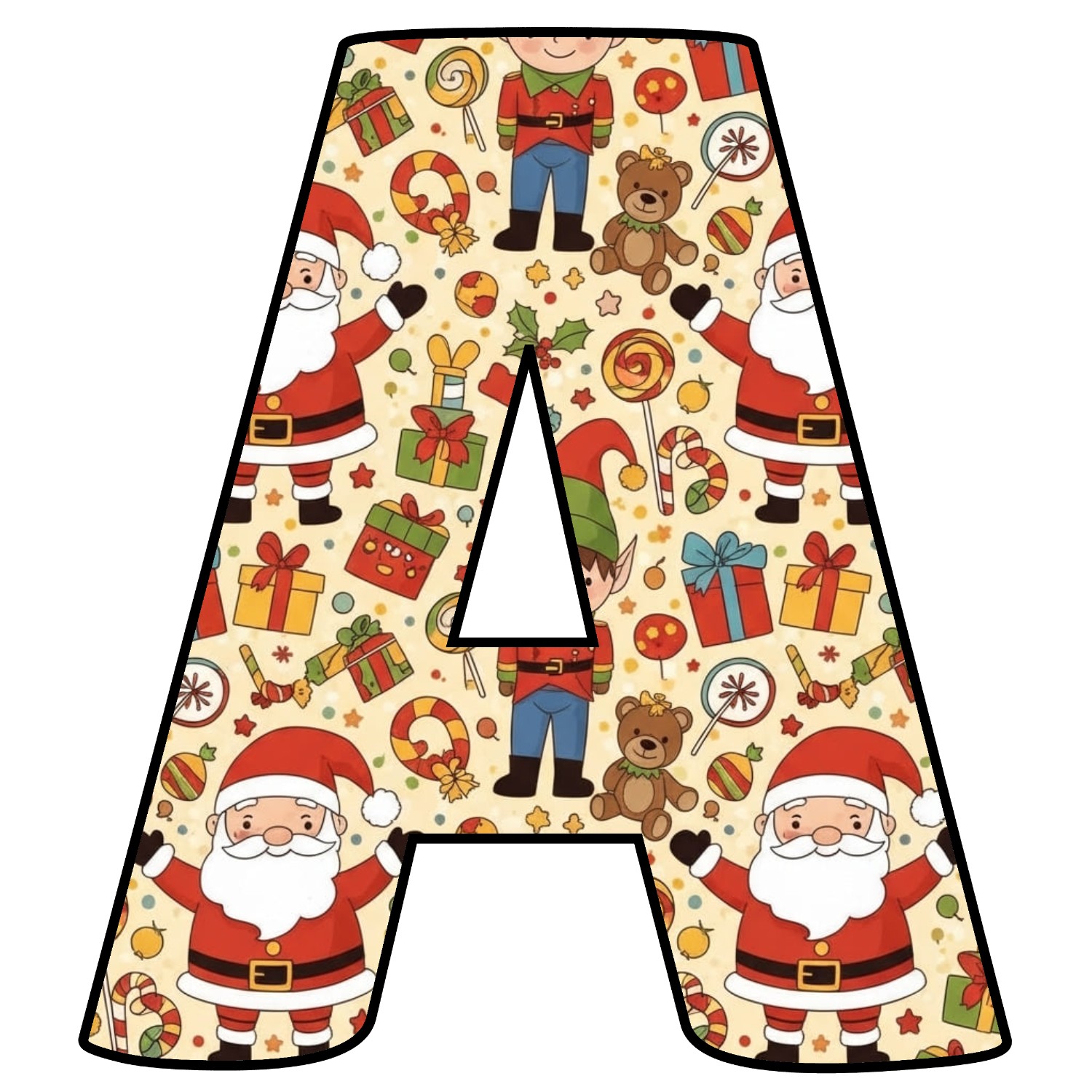 Letras de Navidad para imprimir