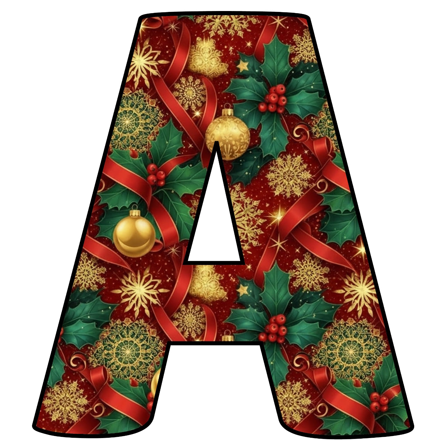 Letras de Navidad para imprimir