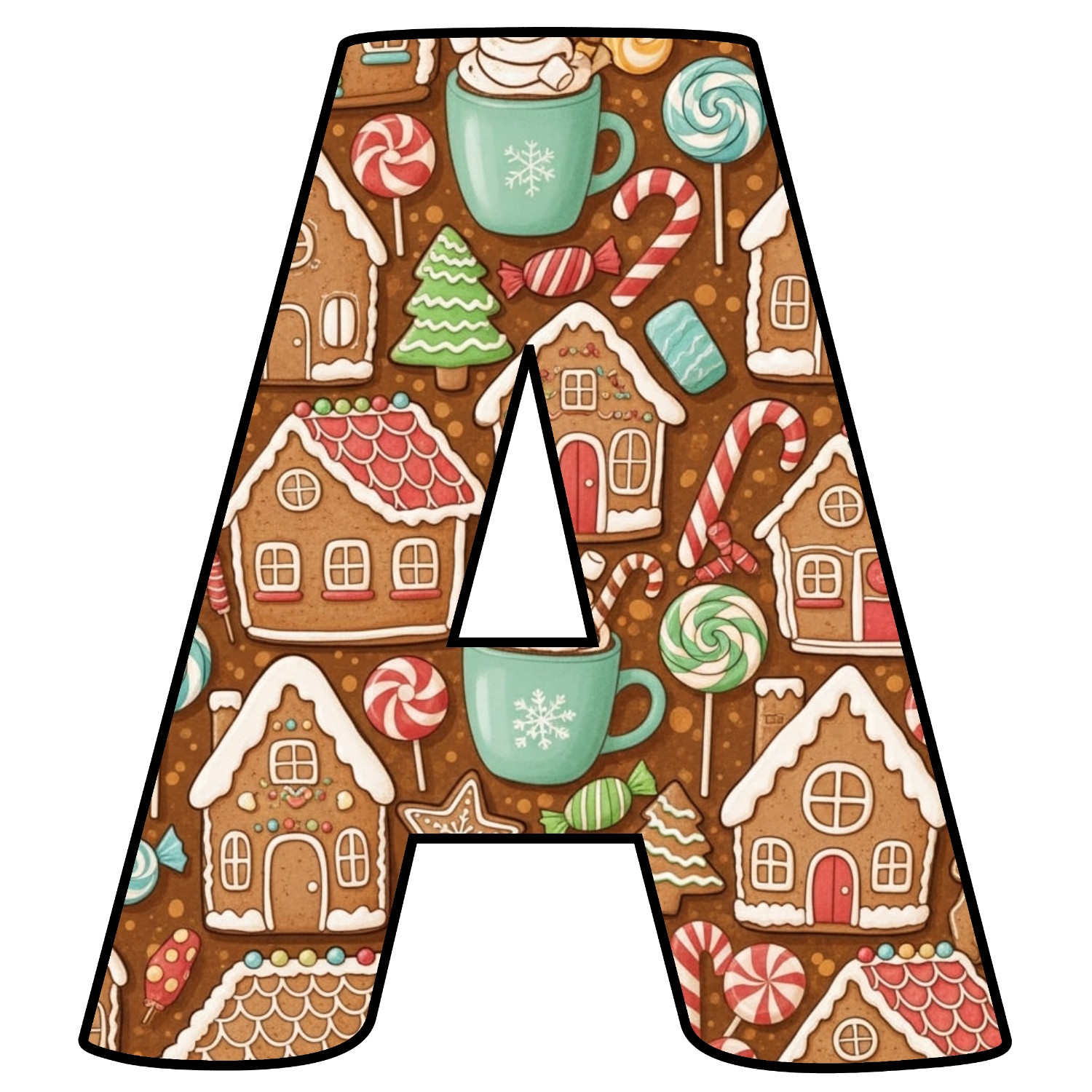 Letras de Navidad para imprimir