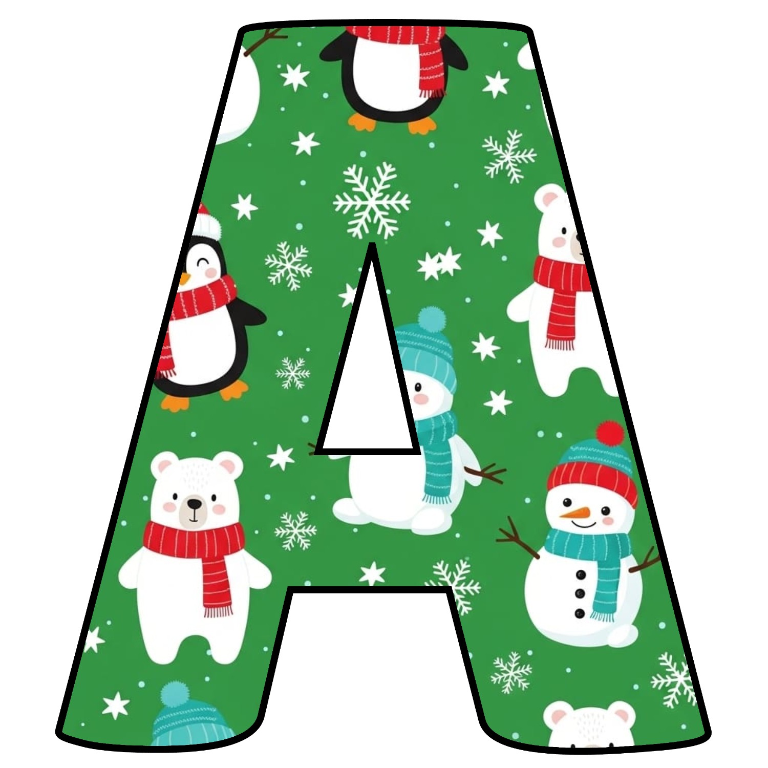 Letras de Navidad para imprimir