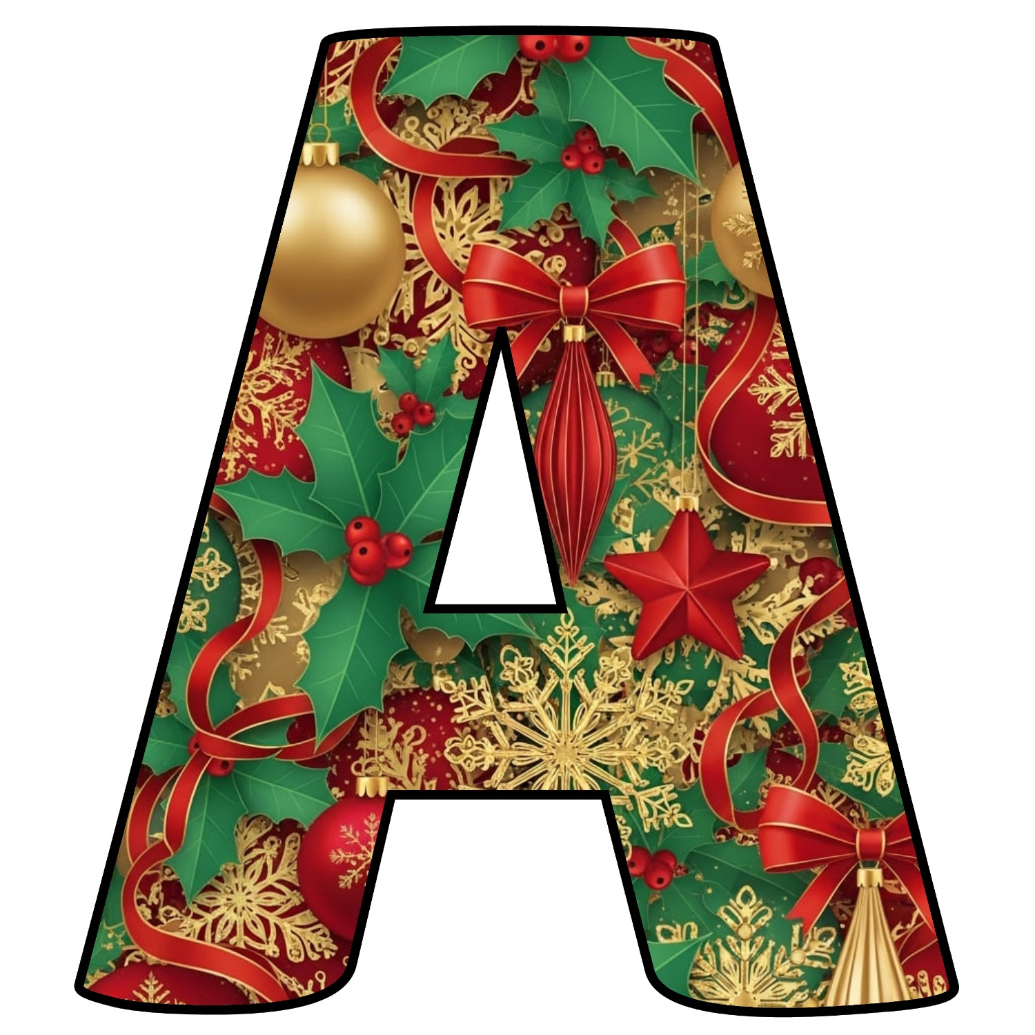 Letras de Navidad para imprimir