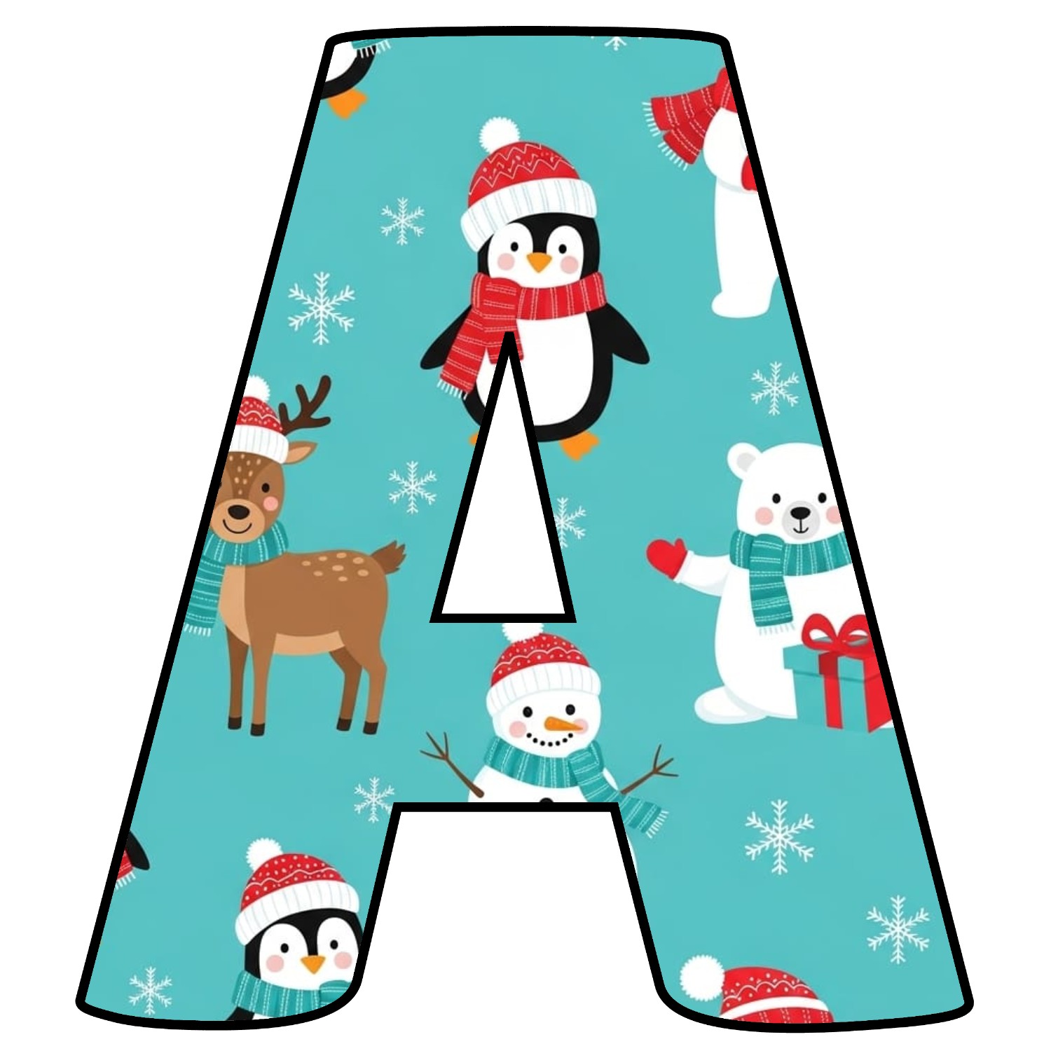 Letras de Navidad para imprimir