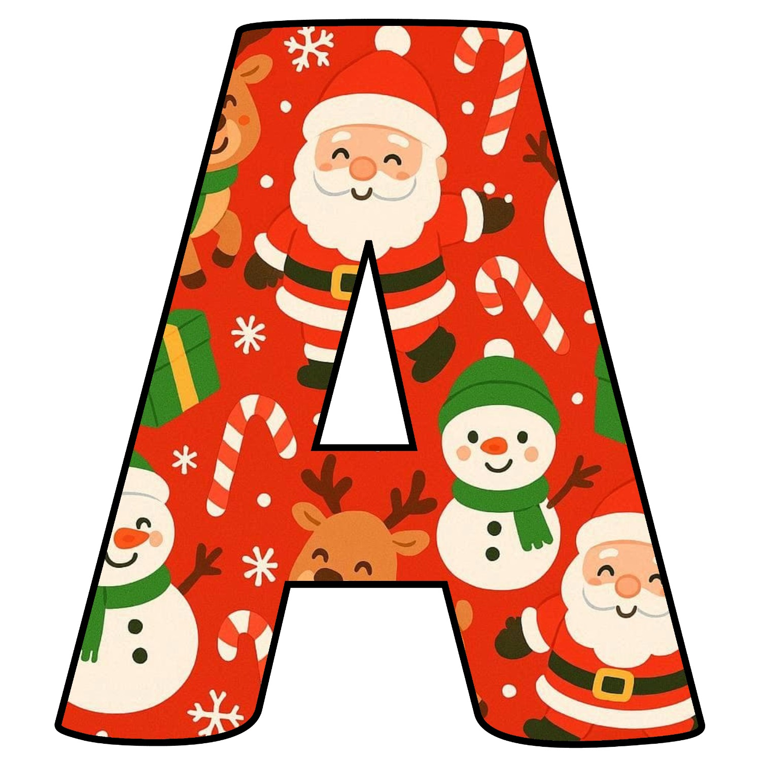 Letras de Navidad para imprimir