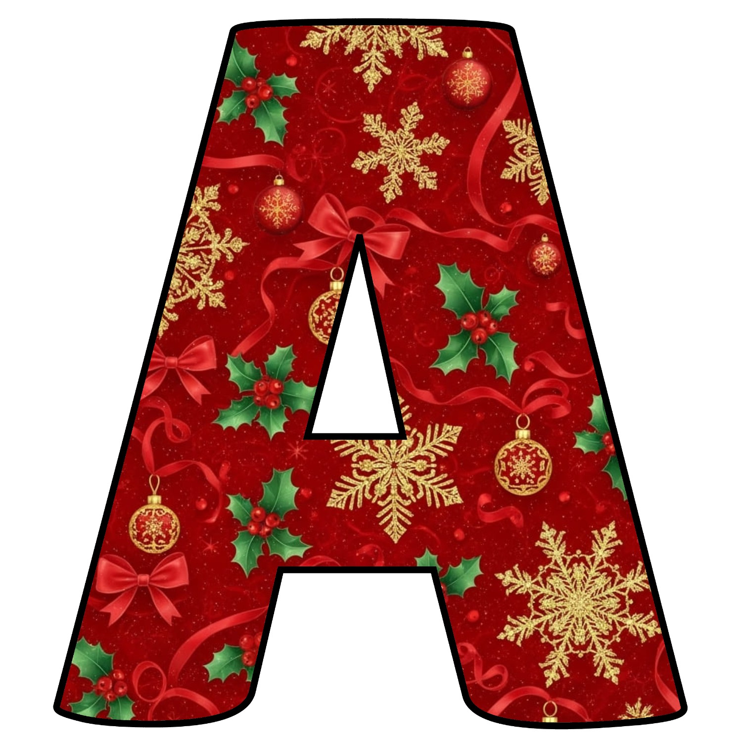 Letras de Navidad para imprimir