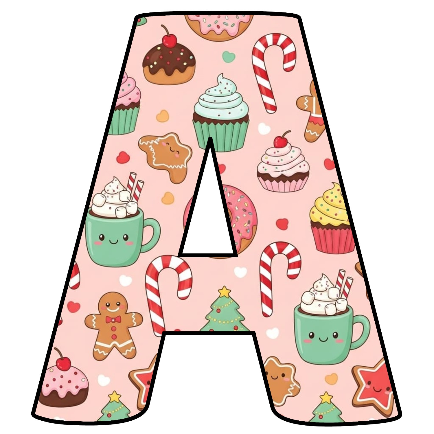 Letras de Navidad para imprimir