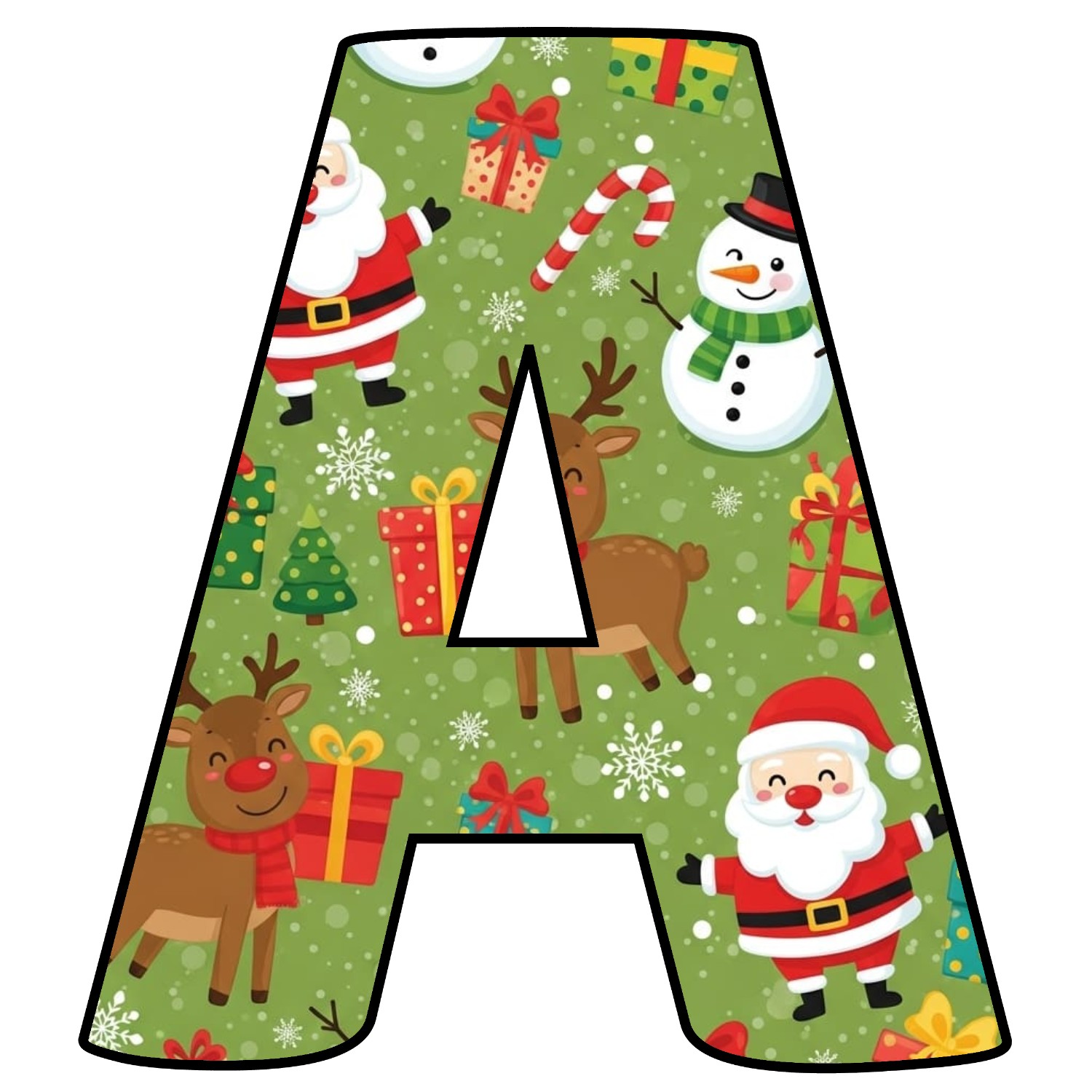 Letras de Navidad para imprimir