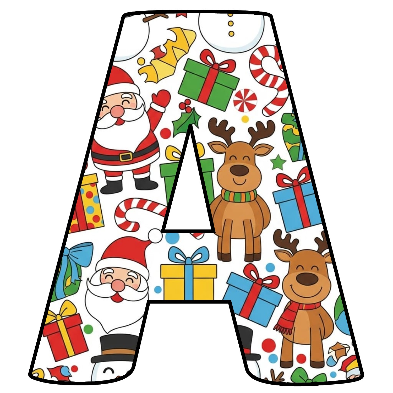 Letras de Navidad para imprimir