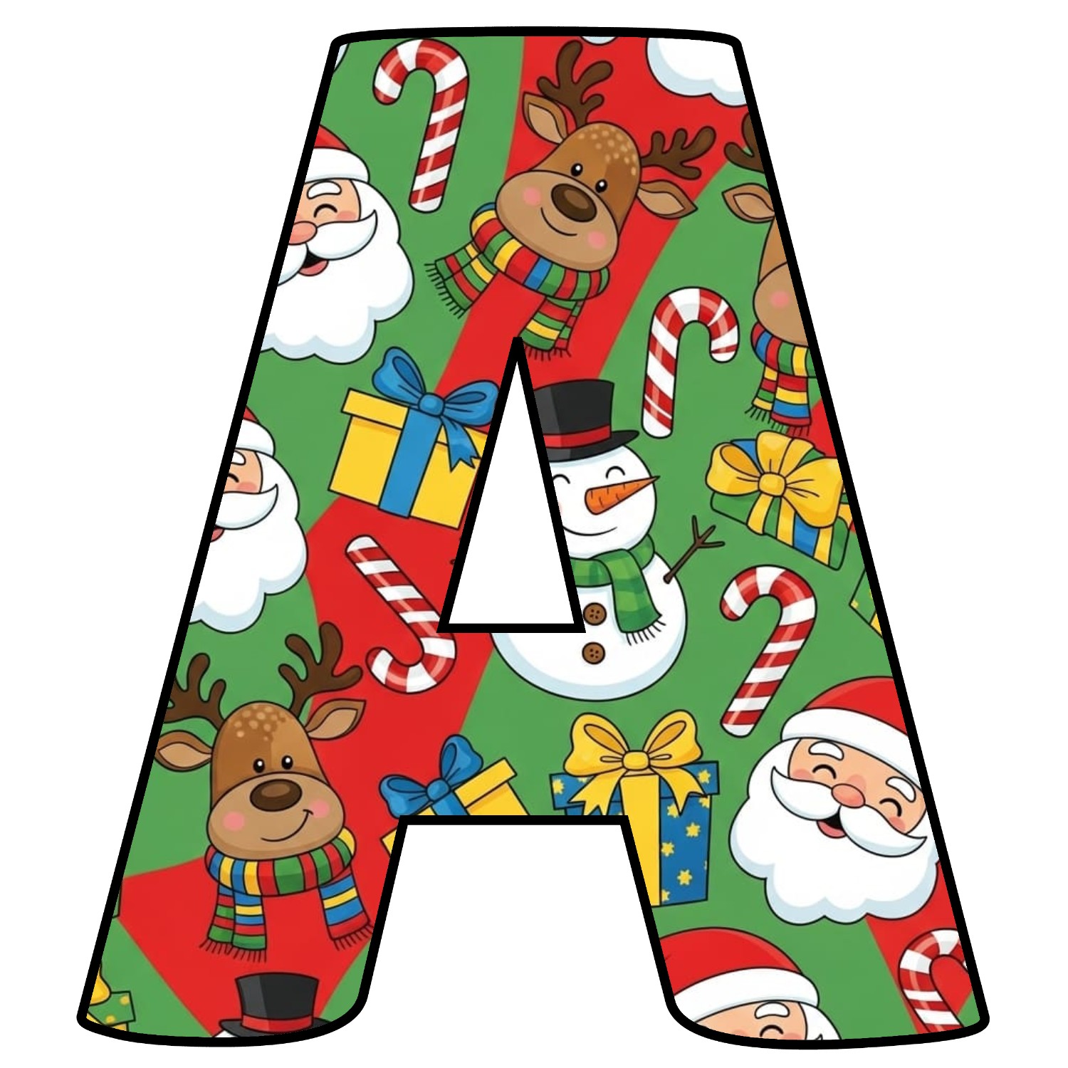 Letras de Navidad para imprimir