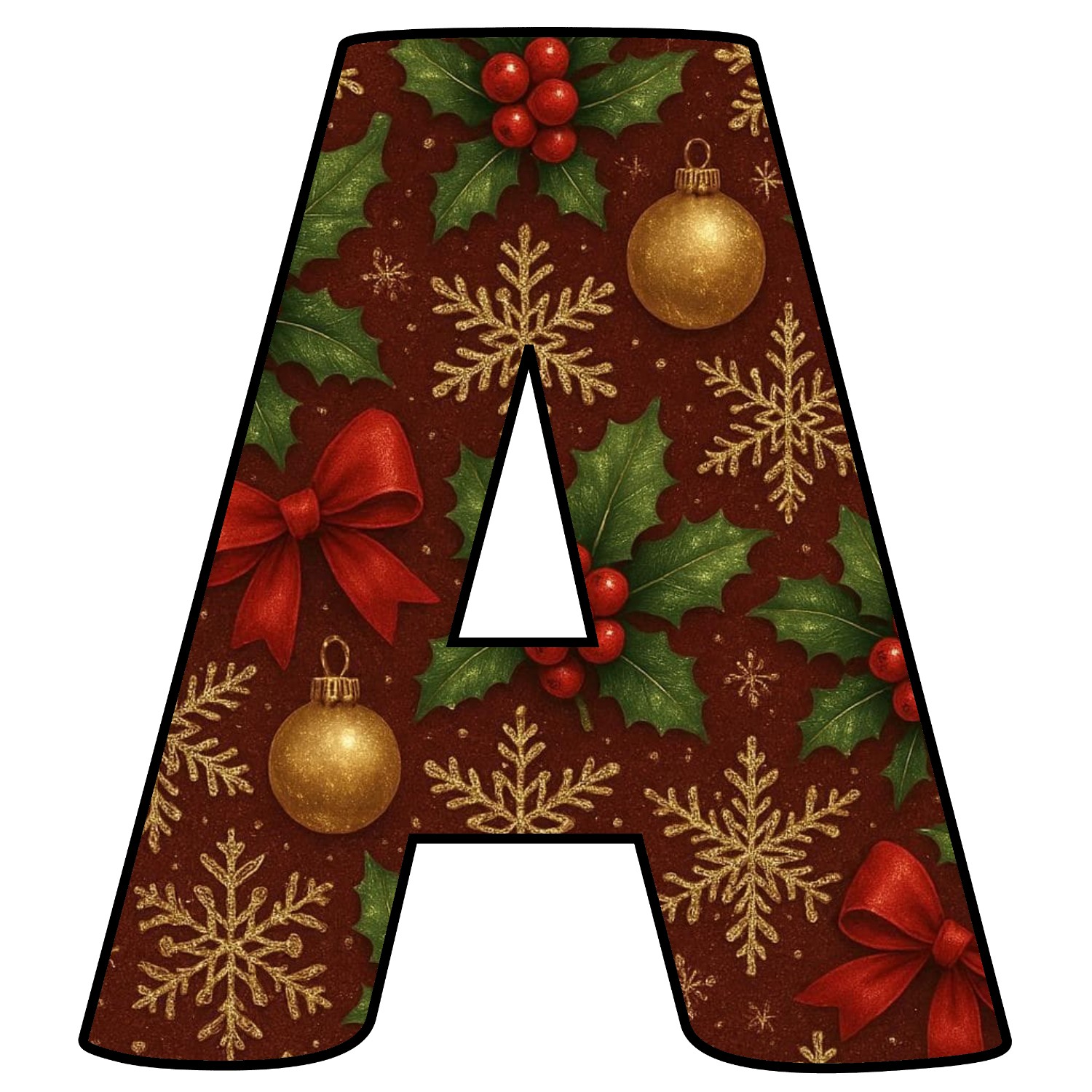 Letras de Navidad para imprimir