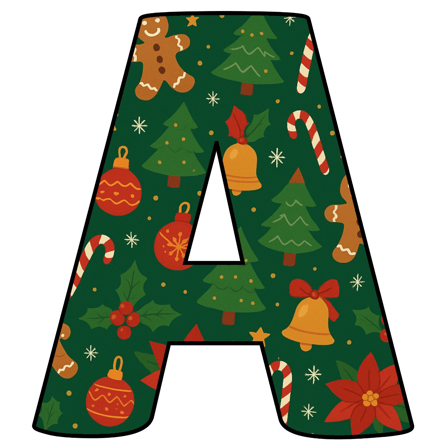 Letras de Navidad para imprimir