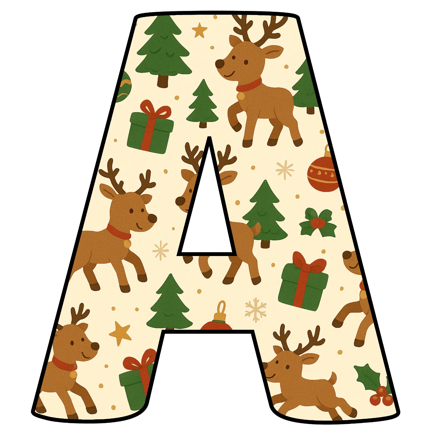 Letras de Navidad para imprimir