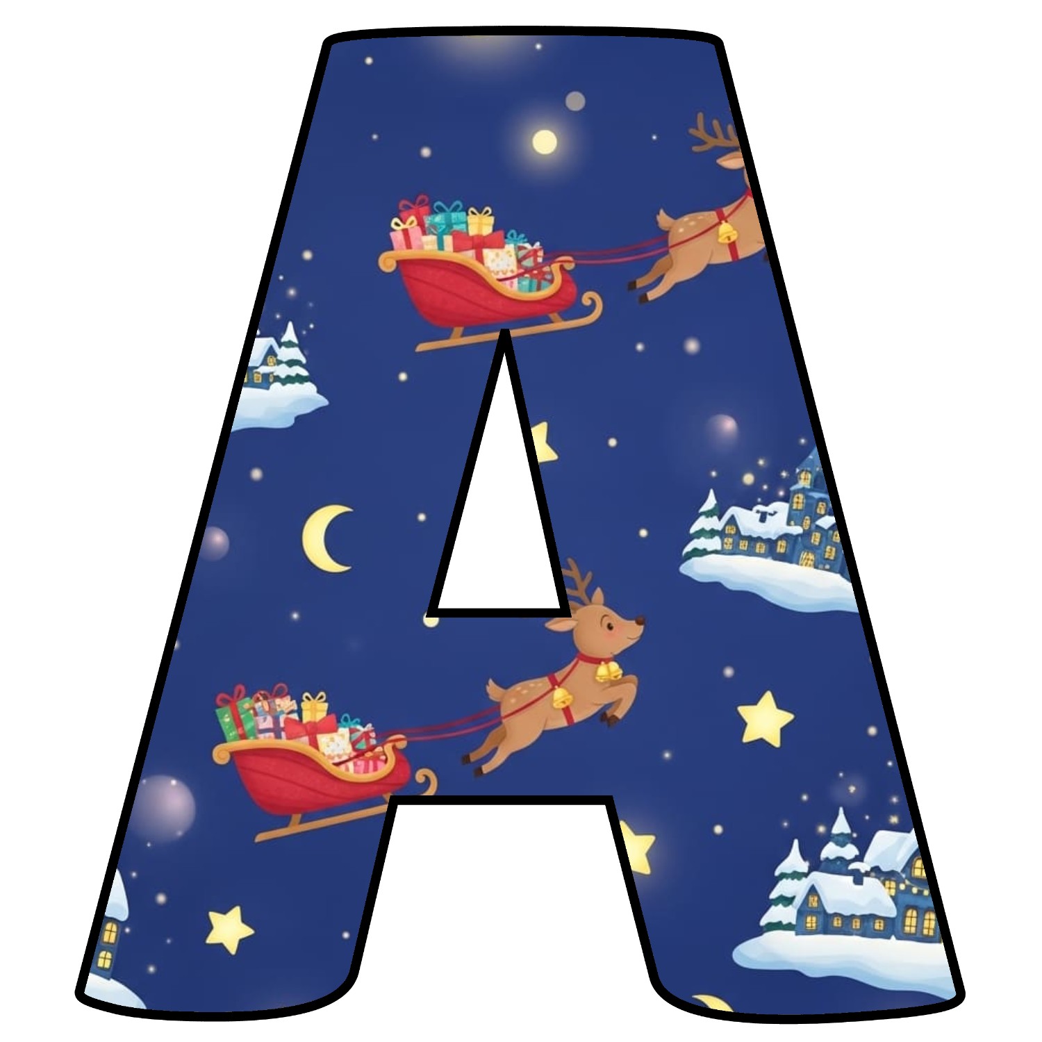 Letras de Navidad para imprimir