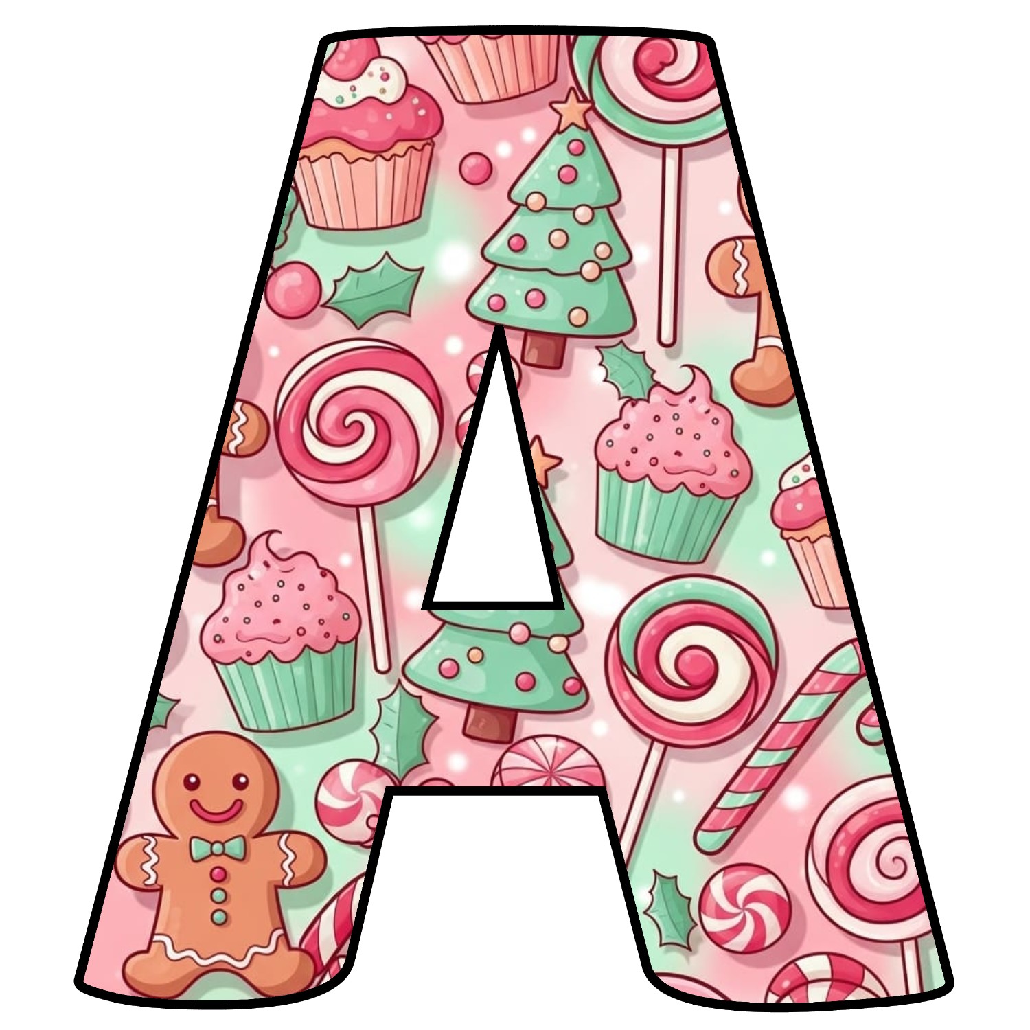 Letras de Navidad para imprimir