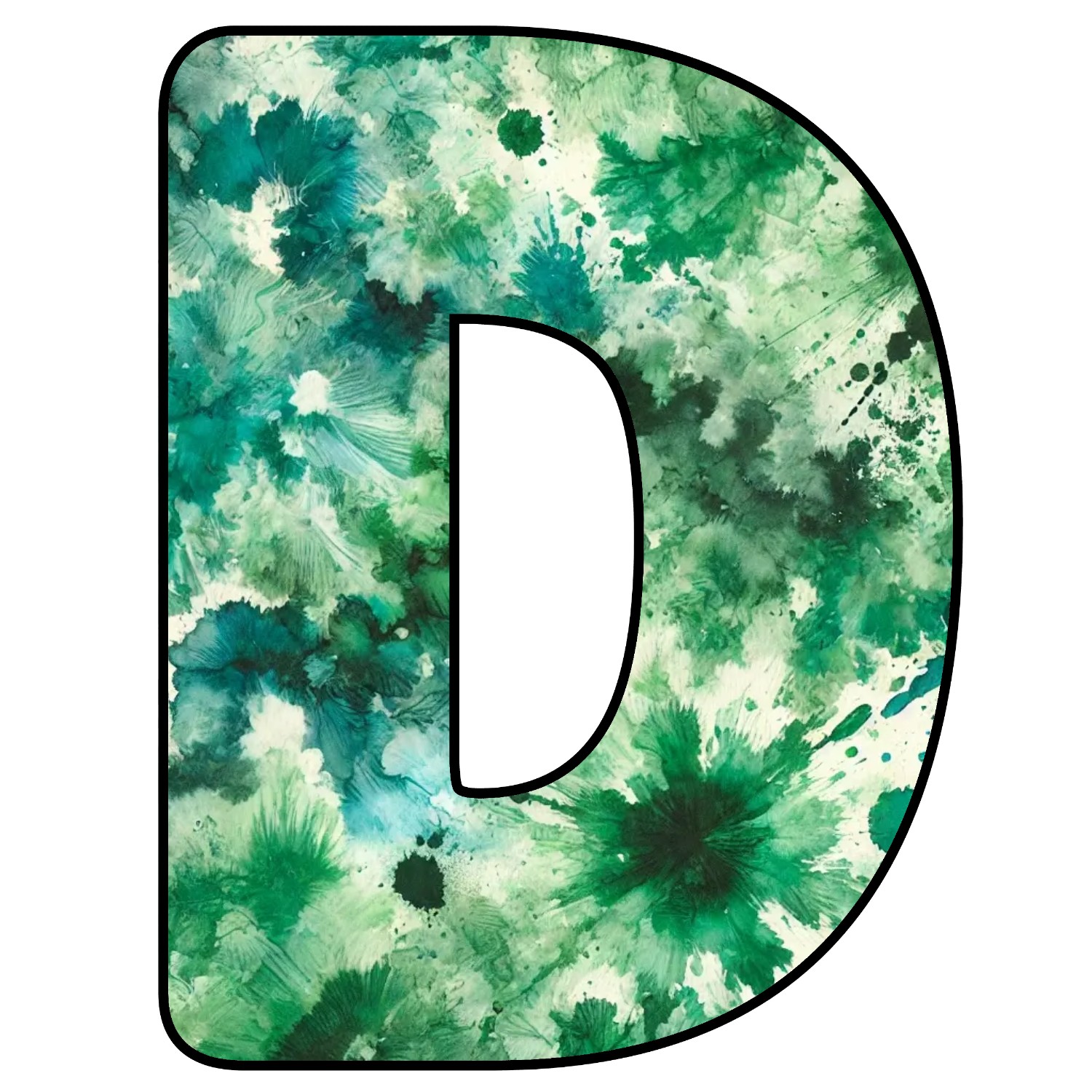 Letras de Tie Dye para descargar