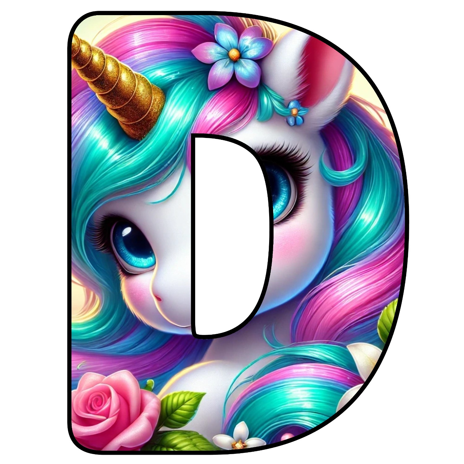 Letras de Unicornio para descargar