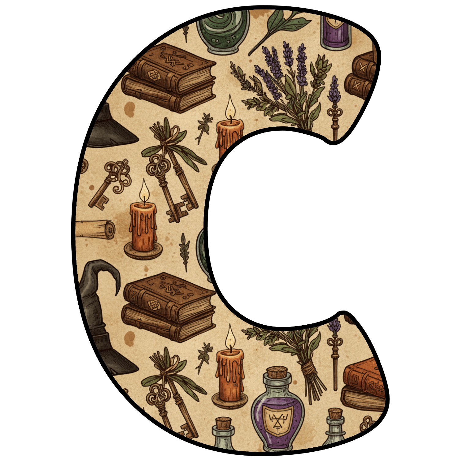 Letras para imprimir de Halloween