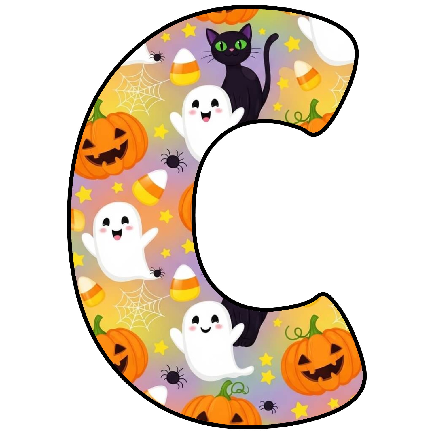 Letras para imprimir de Halloween