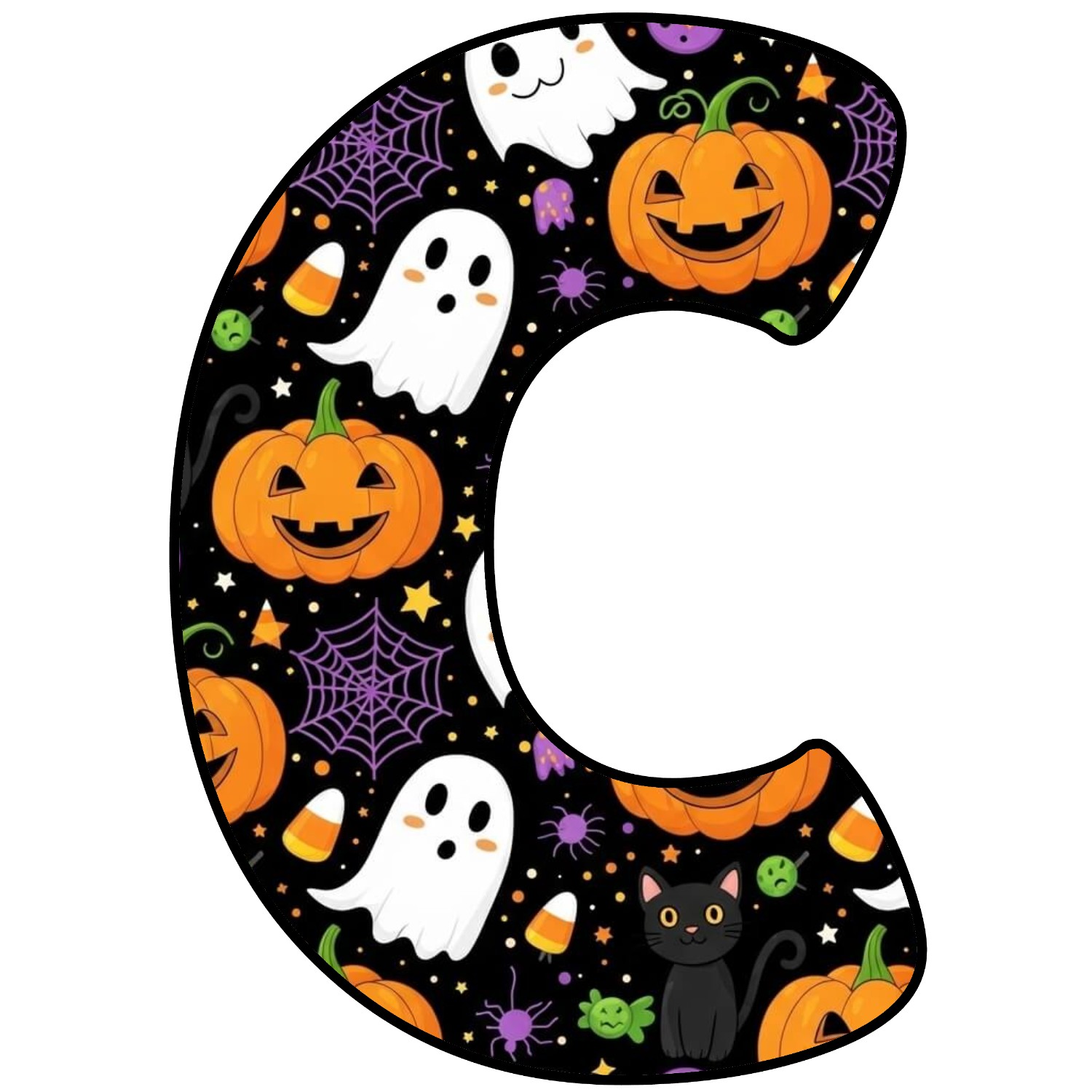 Letras para imprimir de Halloween